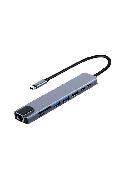 Frısby Fa-7682c Type-c - 8 İn1 Rj45+tf/sd+hdmı+usb 2+type-c+pd