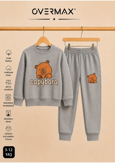 Overmax Capybara Baskılı Unisex Tasarım Çocuk Eşofman Takımı 3-12 Yaş Gri Üst- Gri Alt - 916006437 Gri Üst- Gri Alt Overmax Capybara Baskılı Unisex Tasarım Çocuk Eşofman Takımı 3-12 Yaş Gri Üst- Gri Alt - 916006437 Gri Üst- Gri Alt
