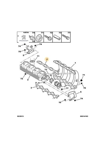Emme Manifold Contasi Peugeot Cıtroen, Peugeot 0348.k1