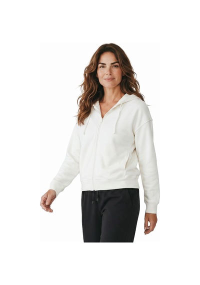 Sportive Cleo Kadın Beyaz Günlük Stil Eşofman Üstü 26yk0019-kbyz