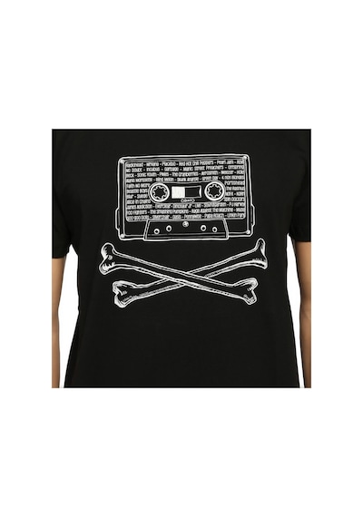 Bant Giyim - 90's Kaset Grunge Punk Rock Siyah Erkek T-shirt Tişört Siyah