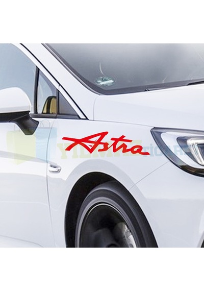Opel Astra Yan Kapı Tampon Oto Sticker Yapıştırma Etiket 2 Adet