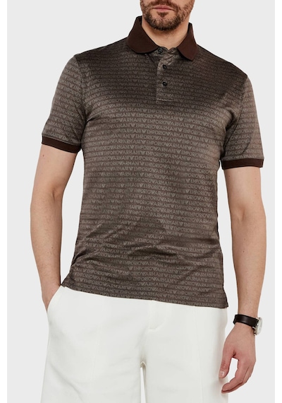 Emporio Armani Erkek Polo Yaka T Shirt Em000788 Af12916 F6052 Kahve Kahve Kahverengi