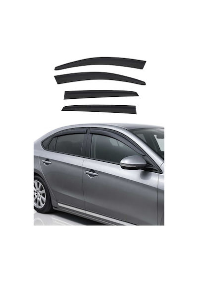 Vw Golf 5/golf 6 Hb 2003-2013 Uyumlu Araca Özel Sport Style Akrilik Cam Rüzgarlığı Koyu 4 Parça