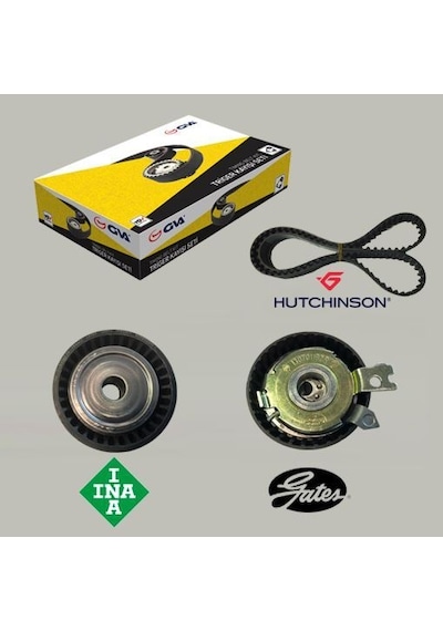 GVA 59T1423H Triger Eksantrik Gergi Seti CLIO II III Megane I II III Laguna I II Scenic I II 1.4 1.6 16V Hutchınson Kayış