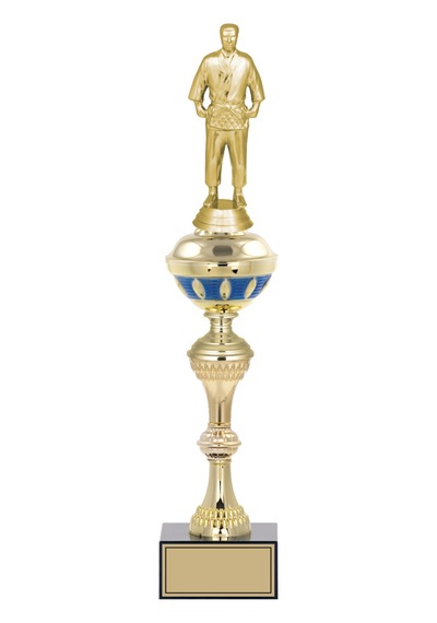 Odak Kupa - Figürlü Kupalar - Judo / Karate Figürlü Kupalar Fg-063 C - 46 Cm Altın - Beyaz