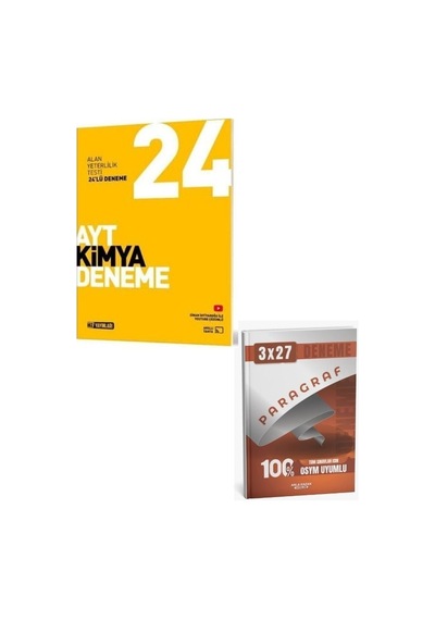 Hız 2027 Ayt Kimya 24 Lü Deneme+ Anla Kazan Paragraf