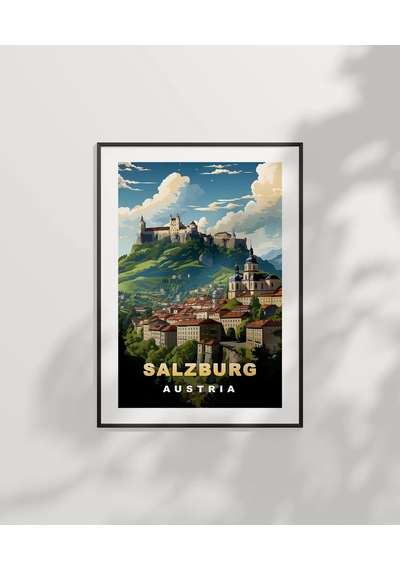Çerçevesiz Poster Salzburg'un Zarafeti