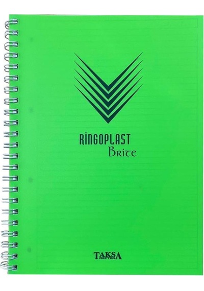 Özgün 220x297 Mm Neon Ringo Brite Plastik Kapak Defter 160 Yaprak Çizgili Krt-103653-103424 Sarı - Beyaz