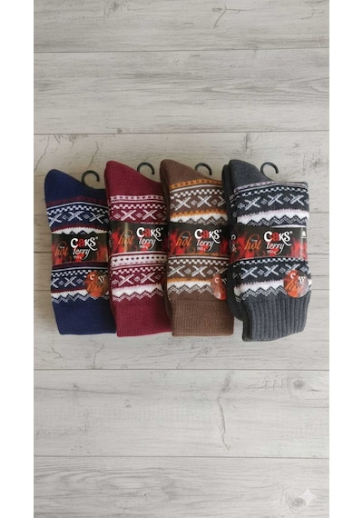 Yün Çorap 4'lü Paket Asorti Set3