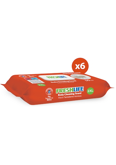 Freshlife Vücut Temizleme Havlusu 6x50 300 Yaprak