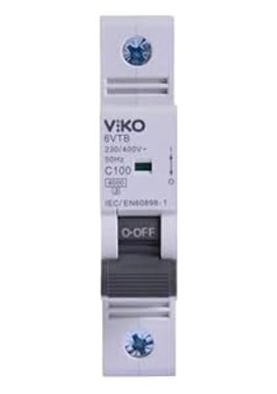 6vtb-1c100 Otomatik Sigorta 6ka C Tipi 1 Kutup 100a