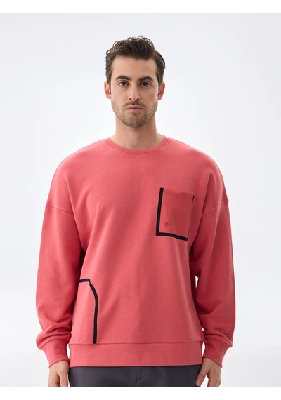Isaora Performance Cotton Sweat Erkek Powder Red Sweat Isr8113 Kırmızı