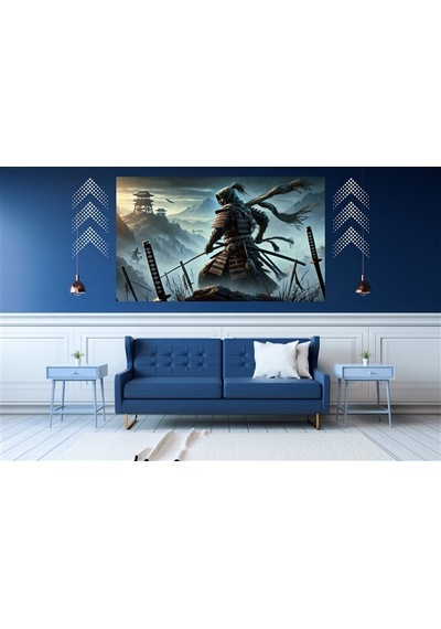 Ti-play Kadın Samuray Shogun 60x90cm Modern Pvc Çerçevesiz Tablo