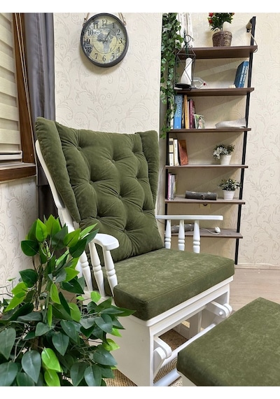 Asedia Mama Puflu Lake Yeşil Minderli Sallanan Emzirme Koltuğu