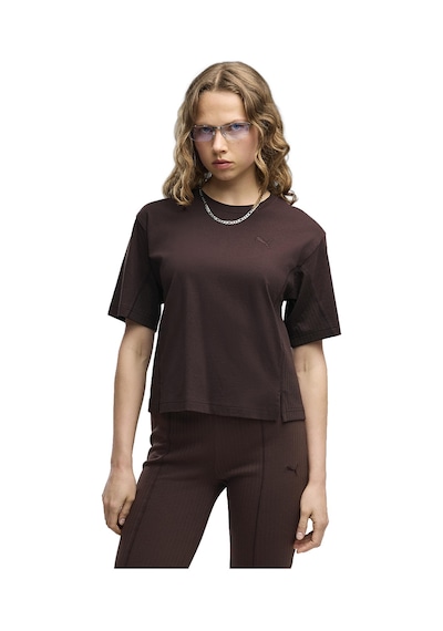 Puma Her Relaxed Kadın Kahverengi Günlük Stil T-shirt 69403033