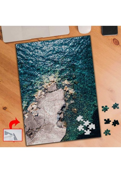 Deniz, Kayalar, Doğa 240 Parça Puzzle Yapboz Tablo-a0690