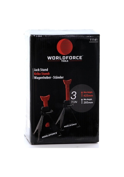 Worldforce Tools 3 Ton 4 Ayaklı Kriko Standı Araba Araç Sehpası 2 Adet