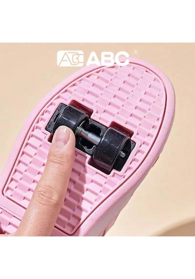 Kız Çocuk Spor Ayakkabı Şarj Edilebilir Farklı Modlarda Led Işıklı Kapanabilir Tekerlekli Çok Renkli Kız Çocuk Spor Ayakkabı Şarj Edilebilir Farklı Modlarda Led Işıklı Kapanabilir Tekerlekli Çok Renkli