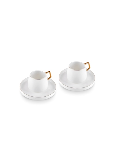 Karaca Streamline Saturn 2 Kişilik Çay Fincan Takımı 220 Ml Gold