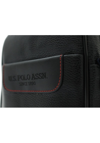 U.S. Polo Assn. Plevr 8440 Us Polo Assn Suni Deri Erkek Portföy Çanta-Siyah