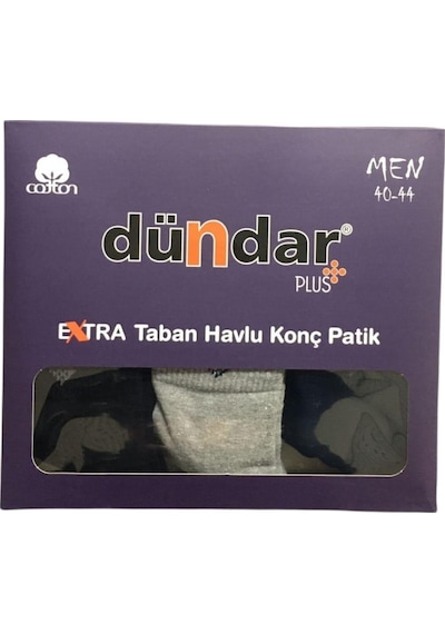 Dündar Çorap Dündar Erkek Plus Yarım Konç Havlu Patik Çorap 7040 - 6 Adet 001 Dündar Çorap Dündar Erkek Plus Yarım Konç Havlu Patik Çorap 7040 - 6 Adet 001