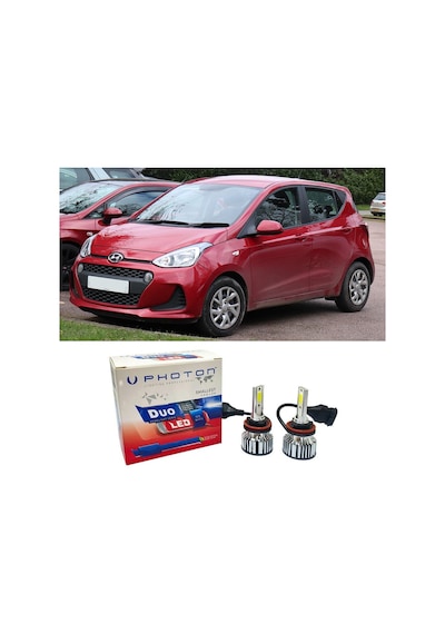 Hyundai İ10 Uzun + Kısa Far Ampulü H4 Duo Yeni Seri Beyaz 2013-2019