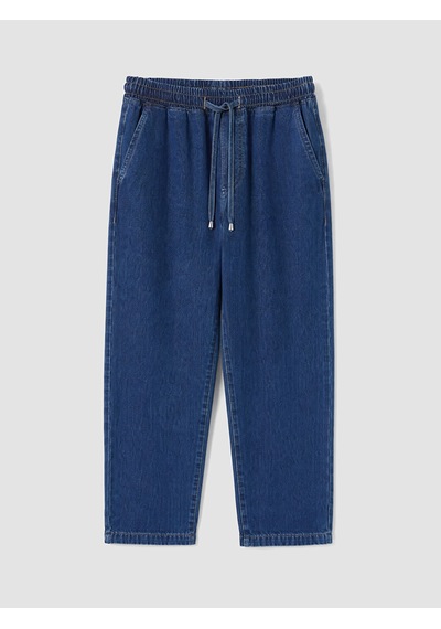 Lcwaıkıkı Petite Lacivert Beli Lastikli Carrot Fit Kadın Jean Pantolon
