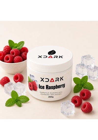 X-dark Ice Raspberry Nargile Marmelatı 200g Yoğun Ahududu & Buz Etkili Ferah İçim, Uzun Süre Kalıcı