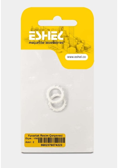 Eshel Maket Yuvarlak Resim Çerçevesi--1/50--2 Li