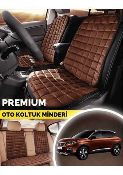 Peugeot 3008 Koltuk Minderi Ortopedik Cepli Araç Ve Kılıf Seti Tam Uyumlu, Tabarenk, Konforlu Tasarım