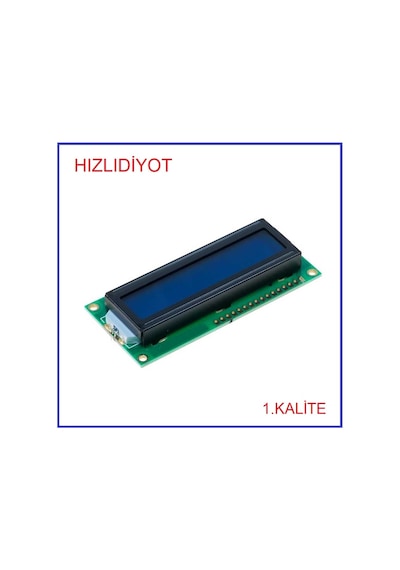 2X16 Mavi Lcd Hd44780 Lm016L