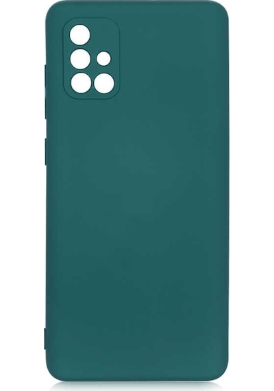 Noktaks - Galaxy Uyumlu A71 Uyumlu - Kılıf İçi Kadife Koruyucu Mara Lansman Kapak - Koyu Yeşil - T17704 Koyu Yeşil