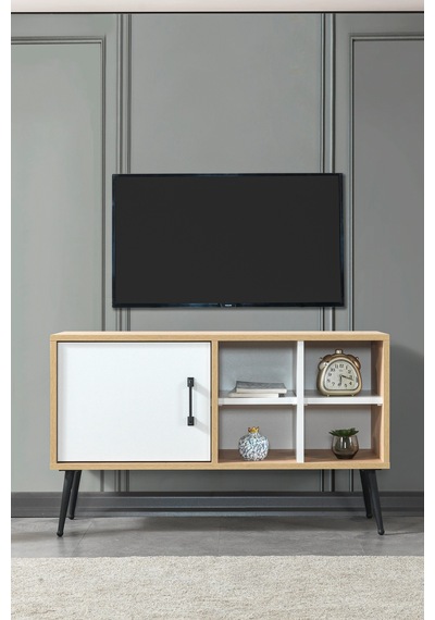3111 Şile Metal Ayaklı Metal Kulplu 100 Cm Tv Ünitesi - Beyaz Safir Beyaz - Safir 3111 Şile Metal Ayaklı Metal Kulplu 100 Cm Tv Ünitesi - Beyaz Safir Beyaz - Safir