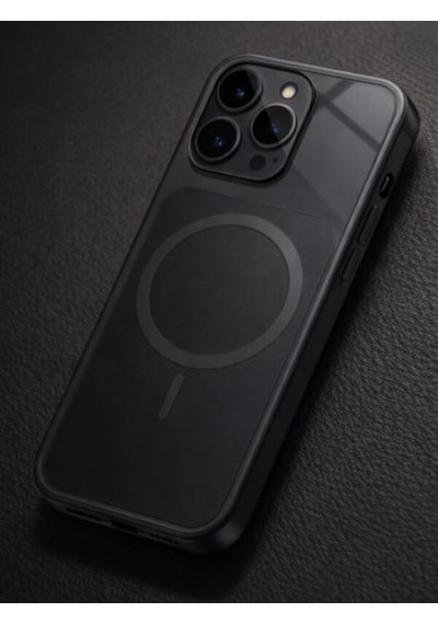 Ag Glass Apple Uyumlu iPhone 17 Pro Max Telefon Kılıfı Siyah