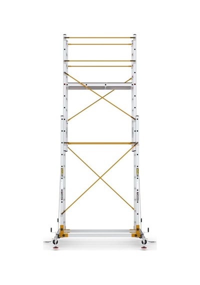 Çağsan 2x10 Basamaklı Telesafe Xl Fp - İki Parçalı Alüminyum İskele S005 Xl Fp