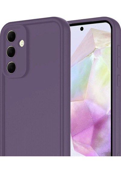 Samsung Uyumlu Galaxy A16 5g Kılıf Viera Silikon Mürdüm