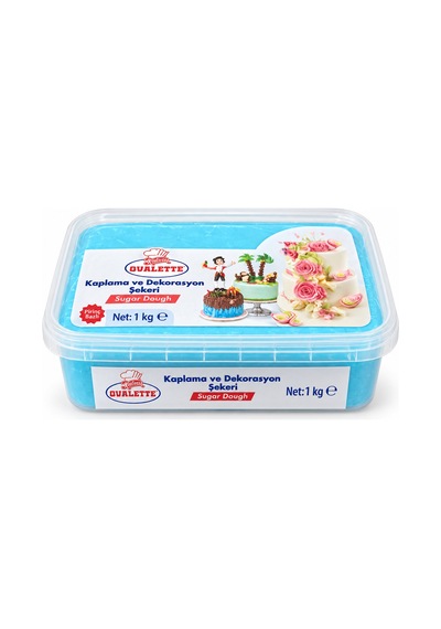 Ovalette Şeker Hamuru Açık Mavi 1 Kg