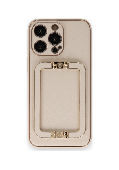 Newface - 904 - Apple iPhone Uyumlu 14 Pro Max Kılıf Coco Elit Kapak - Csmo-tex - - Gold