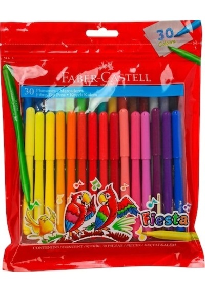 Faber Castel Fiesta Keçeli Kalem 30 Lu