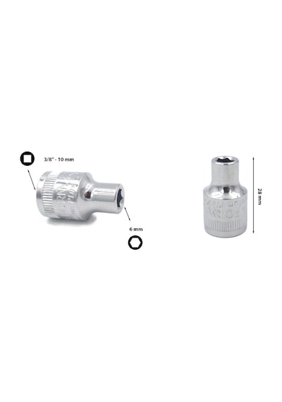 Ceta Form 6 mm 3/8” 6 Köşe Lokma Anahtar C12-H06