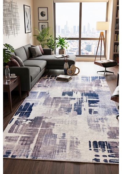 Nappe Makinede Yıkanabilir Kaymaz Taban Leke Tutmaz Dijital Yolluk Mutfak Ve Salon Halısı Çok Renkli