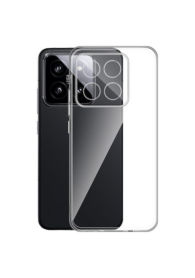 Xiaomi 14t Pro Kılıf Kamera Korumalı Silikon Şeffaf Arka Kapak Şeffaf