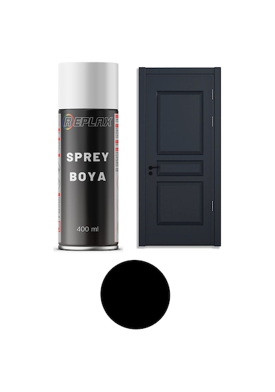 Mat Siyah Amerikan Kapı Sprey Boyası 400 Ml.