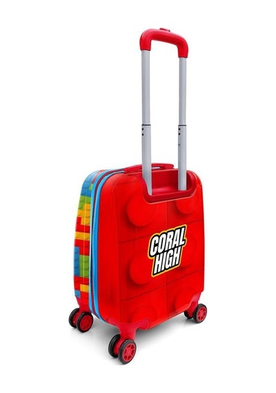 Coral High Kids Blok Desenli Çocuk Valizi 16793 Çok Renkli