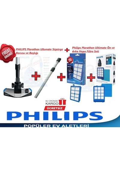 Philips Uyumlu Fc 9931 Marathon Ultimate Süpürge Süper 4'Lü Set (409062834)