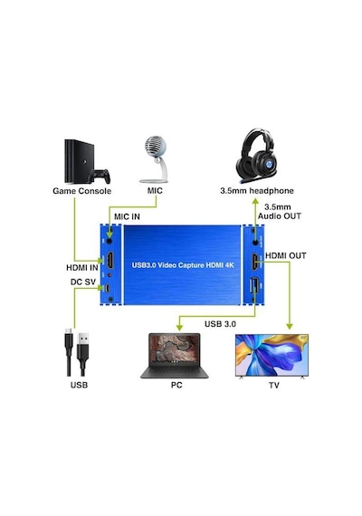 Usb 3.0 4k Hdmi Video Capture Usb 3.0 Hd Video Kaydedici