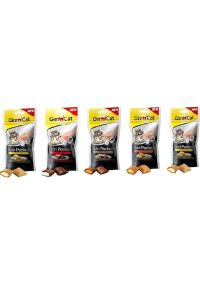 Gimcat Nutri Pockets Karışık Kedi Ödül Maması 5 x 60 G