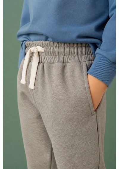 Eray Alp Kids Unisex Çocuk Gri Eşofman Altı Günlük Rahat Kombin