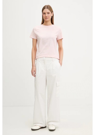 Guess Romy Regular Fit Kadın Pembe T-shirt V6gı12k3325-g63m